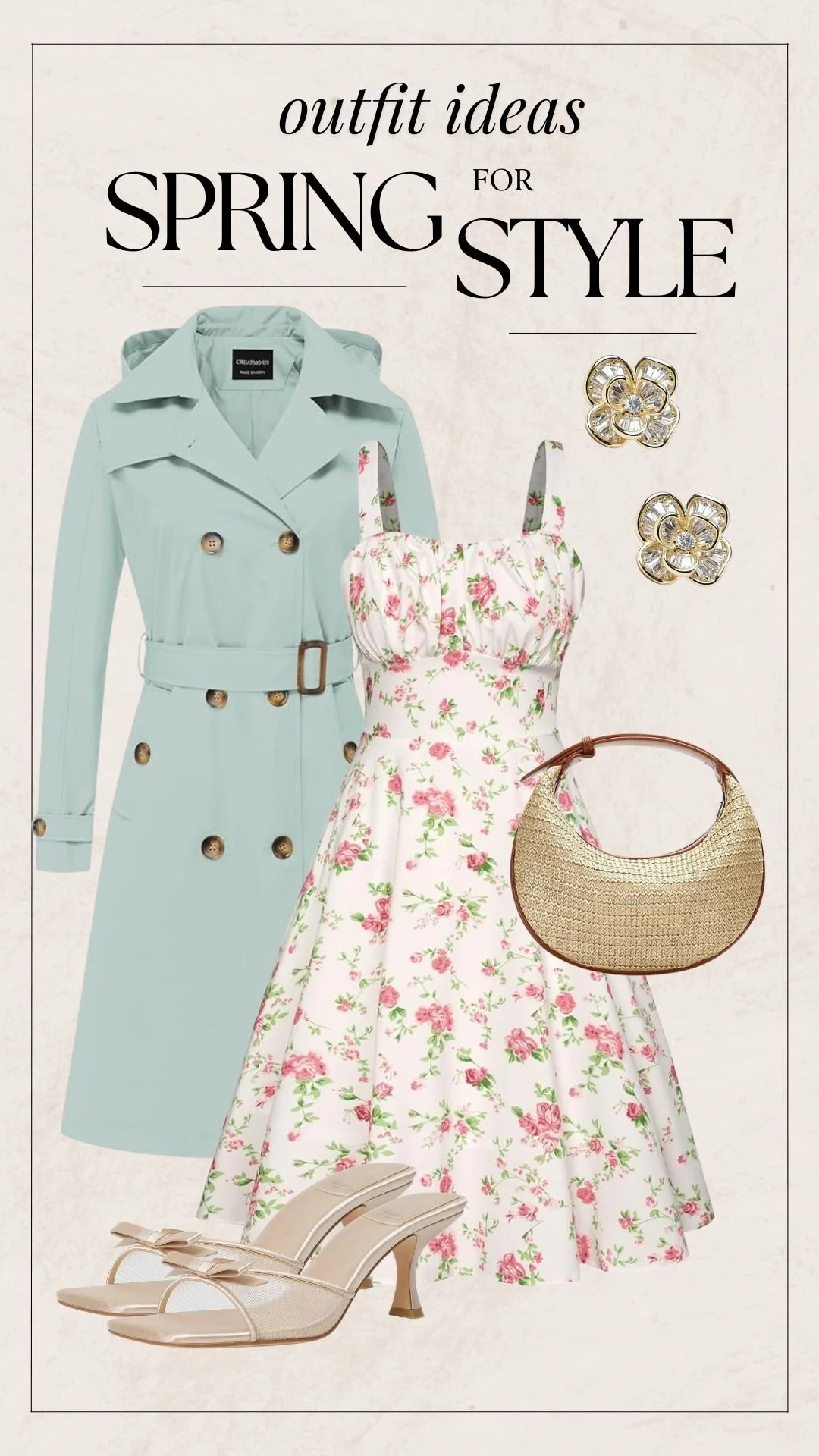 Romantic Spring Fashion: Classic Floral Dress Outfit for Brunch & Garden Weddings 5